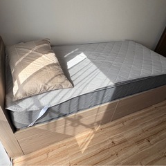 【2/28までに引き取り限定】シングルベッド×マットレス の画像