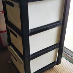◆収納◆◆プラケース◆３段タイプ◆コロコロ無し◆引越し◆◆の画像