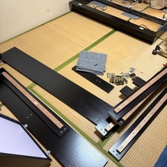 【取引中】引き出し収納付きベッド 『Serest セレスト』 ブラック ・ダブルサイズ(ベッドフレームのみ)の画像