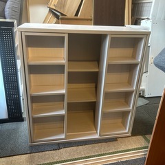 ［お渡し決定］スライド式　本棚　ホワイトの画像