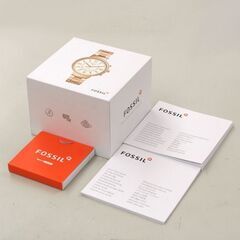 運針確認済み FOSSIL スマートウォッチ FTW5010 2針 ラインストーン メタルブレス 取扱説明書・工具・化粧箱付 札幌市 清田区 平岡の画像