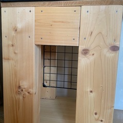 シンプル45キューブ水槽+自作の水槽台の画像