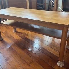 無印良品　ダイニングチェア　木製ベンチの画像