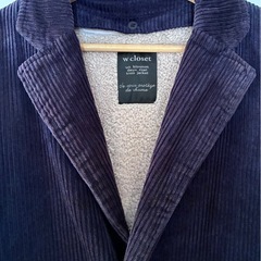 美品　w closet チェスターコート コーデュロイの画像
