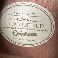 Epiphone エピフォン アコギ アコースティックギターの画像