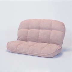 ピンク色　座椅子　ローソファーの画像