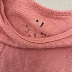 【75】半袖　ベビー　ロンパース　セット　オレンジ　ブルー　オーガニックコットンの画像