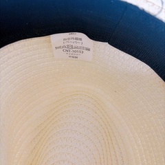 ストローハット　帽子　キャップ　　の画像