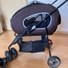 4way  ペットカート　ブラウンの画像