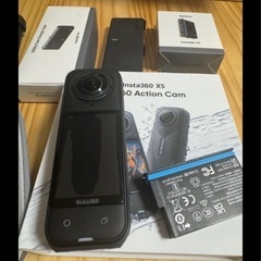 新品同様 Insta360 X5 8K ケース バッテリー スティック棒 等の画像