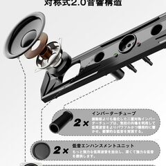 【最新Bluetooth5.4 & USBダイレクト】スピーカー サウンドバー 六つのスピーカーユニット 大音量&豊かな低音の画像