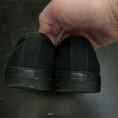 無印　スニーカー　黒の画像