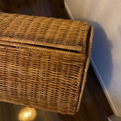 【2/28(土)午前のみ】 IKEA ペット用ラタンハウス｜ほぼ未使用｜クッション付｜土日祝限定の画像