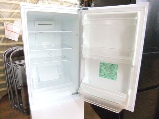 ヤマダ電機 156L 2ドア冷蔵庫 REFAGE YRZ-F15LW 白 2023年 YAMADA SELECT 冷蔵庫 ホワイト 札