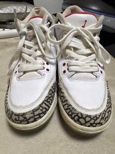 NIKE AIR JORDAN 3 WHITE CEMENT GS 24cm 2013年 美品