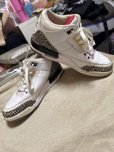 NIKE AIR JORDAN 3 WHITE CEMENT GS 24cm 2013年 美品