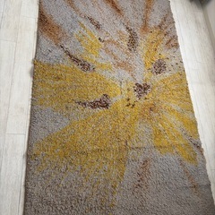 毛足1cm　シャギー ラグwool100％ の画像