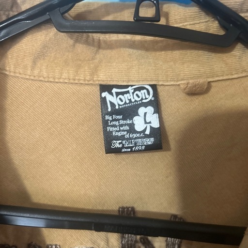 Norton Big Four Long Stroke ベージュネルシャツ