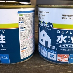 水性ペンキ2色の画像