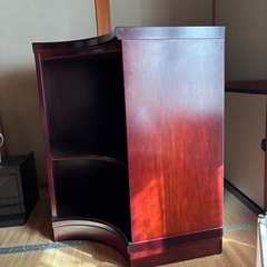 収納棚　コーナーラック　和風   レトロの画像