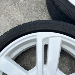 165/50R16 ダイハツ純正ホワイトホイールルマン5タイヤ4本セットの画像