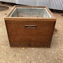 木製火鉢　　灰付きの画像
