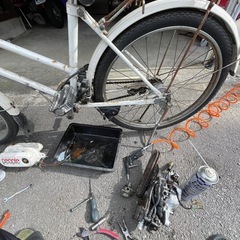 旧車、ホンダピープル、自転車バイクの画像