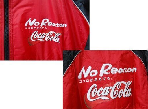 保管品 Coca-Cola ウィンドブレーカー Enjoy No Reason レッド