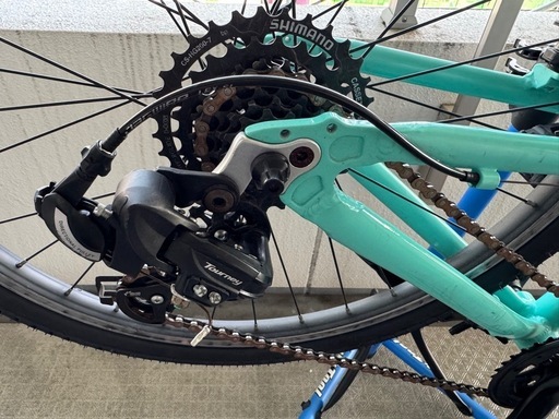 現車確認）商談中）メルカリ、ヤフオク出品保留）Bianchi ビアンキ　Pirata 24 クロスバイク　子供用　