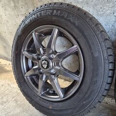 【2023年製 極上山】ダンロップ WM02 145/80R13 アルミ付4本の画像