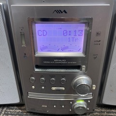 AIWA XR-MJ10 コンポ スピーカー付【ジャンク】CD再生OK/MD取出不可/リモコンなし ミニコンポ AIWA CD の画像