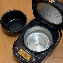 【美品・箱あり】象印 炊飯器 5.5合 ブラック NL-DT10-BA 1年未満使用の画像