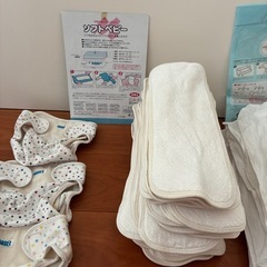 【交渉成立しました】ANGEL 布オムツセット50-60.70 ソフトベビー、ラッキーオムツ32枚セット の画像