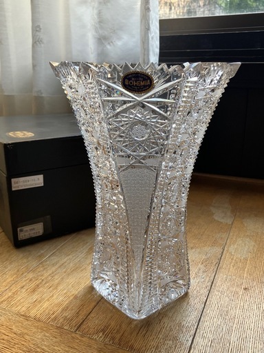 BOHEMIA クリスタル花瓶 元箱付き 約27cm (anubis80) 代官山のその他の