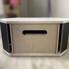 テレビ台　ホワイトもくめ木目調　さいだい最大32インチの画像