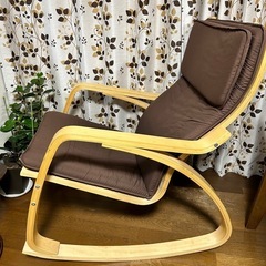 IKEA  ロッキングチェア　ブラウンの画像