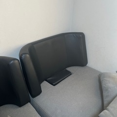 ニトリ購入  革風3人掛けソファ の画像