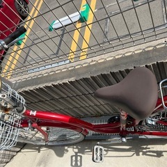 自転車  赤 24インチの画像