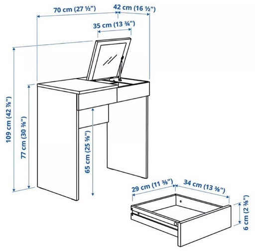 IKEA ドレッサー　ホワイト
