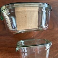 IWAKI 耐熱ガラス　まとめて２個　保存容器　新品　未使用　パイレックス　角形の画像