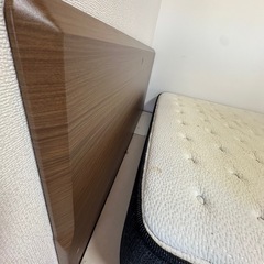 ニトリ　N-sleep hard ダブルベットフレーム付きの画像