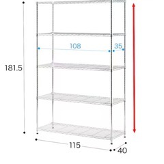 スチールラック4段の画像