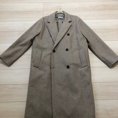 未使用に近い。　ダブルブレスト ロングコート  の画像