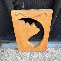 ✨🌿北海道の伝統美を感じる一枚🌿✨ アイヌ文化モチーフ 木彫り壁掛けの画像