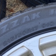 【八王子市引取り限定】【3本】17インチ アルミホイール＆タイヤ3本セット 215/50R17 エルグランド等（PCD114.3/5H）の画像