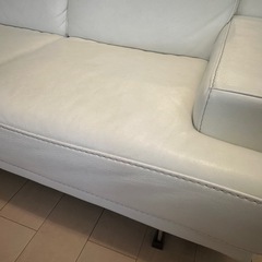 イタリア製　本革ソファ　2人掛け　　の画像