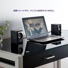 サンワサプライ USBスピーカー（ブラック） MM-SPU10BKNの画像