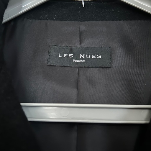 【3/20まで】コート　黒　LES MUES　フォーマル