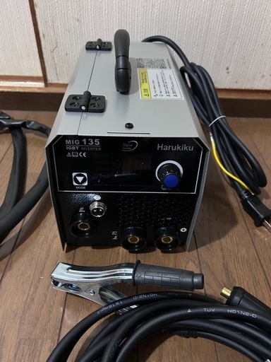 Harukiku MIG135ノンガス半自動溶接機 100V 200V兼用 ノンガスMIG/アーク溶接機/LIFT TIG対応