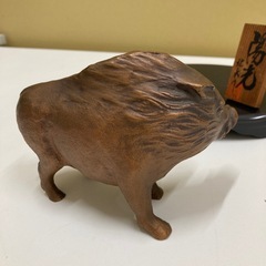 いのしし 猪 置物の画像